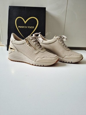 Marco Tozzi Damen Sneaker beige GR. 38 Neu