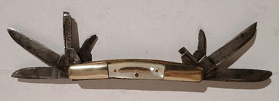 VINTAGE 8 BLADE CONGRESS POCKET KNIFE BEST ENGLISH CUTLERY MOP