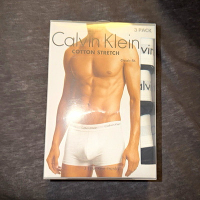 Calvin Klein Cotton Stretch 3er-Pack Low Rise Boxershorts Herren Gr. M