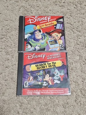 Disney Learning Adventure Search for the Secret Keys & 2nd Grade Learn PC CD-ROM
