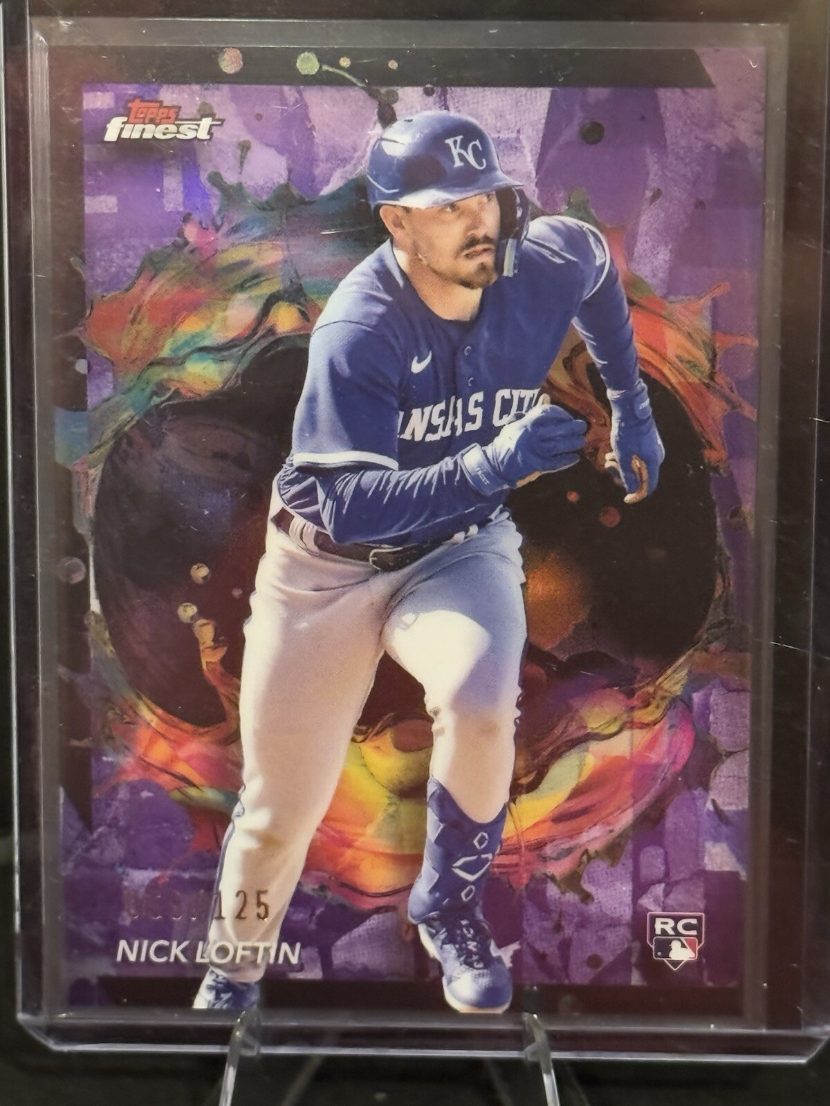 2024 Topps Finest - Rare Purple Refractor #256 Nick Loftin /125 (RC)