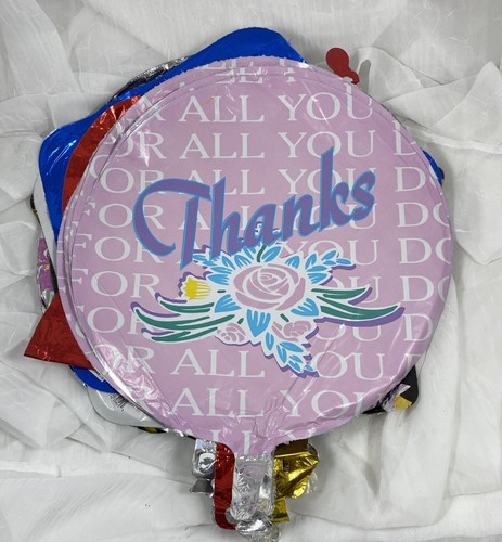 (57) MYLAR BALLOONS CHRISTMAS, THANKSGIVING, NEW YEAR, THANKS, MISC - Picture 16 of 16