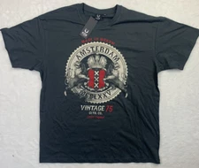 Fox Originals Men’s T-Shirt Mokum Amsterdam Lion Crest 75 Clth Co Dutch Size 2XL