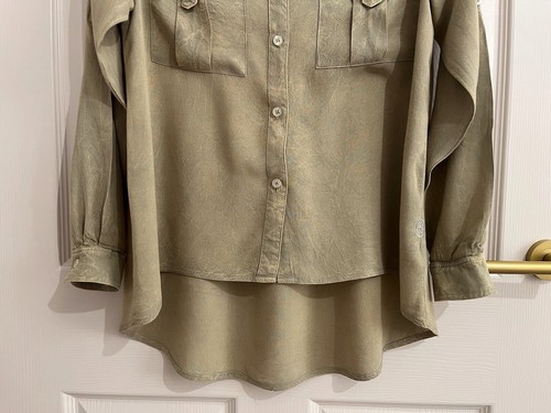 Women’s Stussy Shirt. Long sleeves, Khaki, Utility, Size 6. - Picture 3 of 14