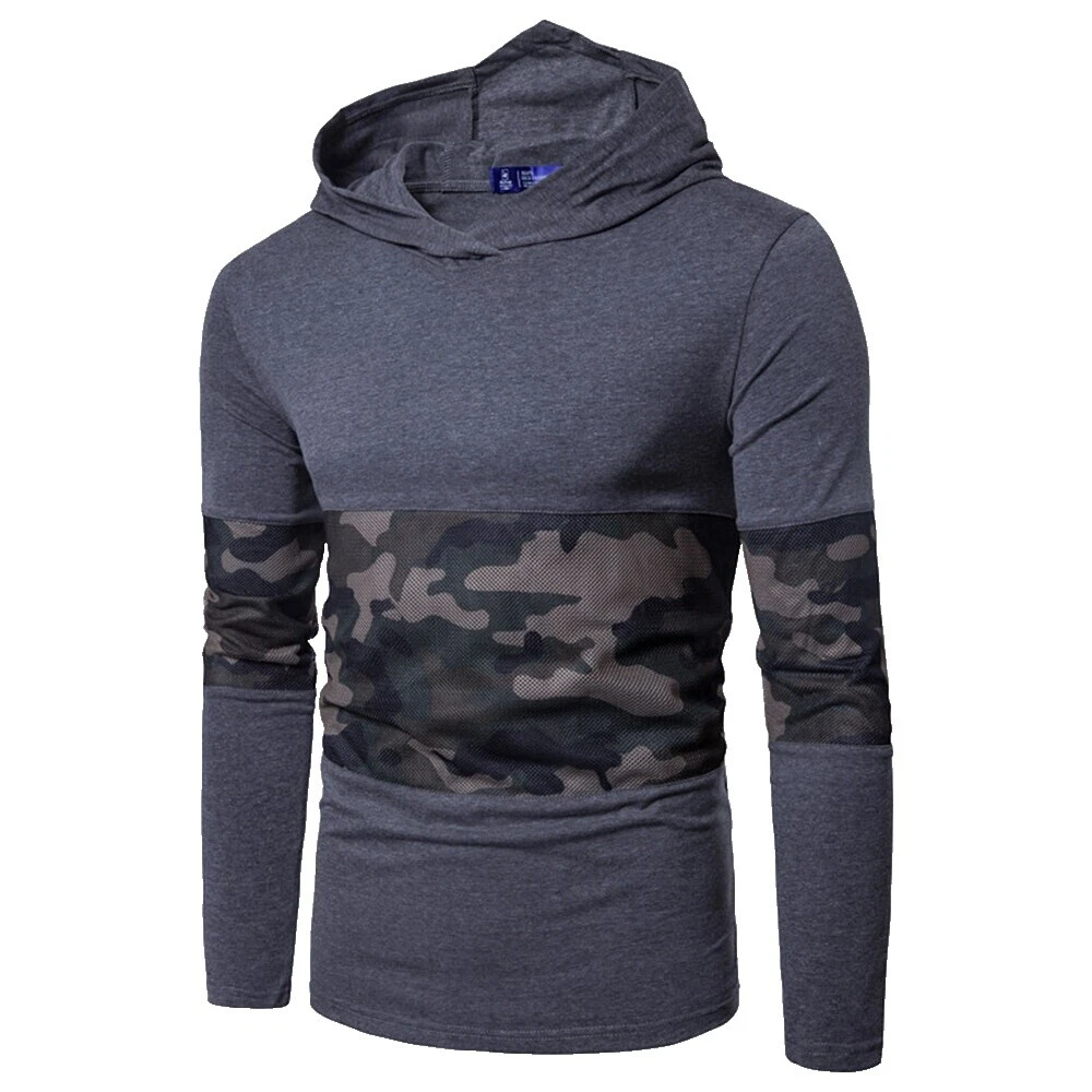 Sudaderas de hip hop de camuflaje para hombres
