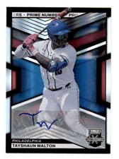TAYSHAUN WALTON 2023 ELITE EXTRA EDITION PRIME NUMBERS ROOKIE AUTO #23/60 BF4529
