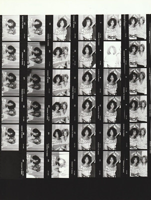 Original Contact Photo Sheet & Negatives Whitney & Cissy Houston 1988