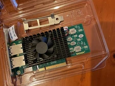 10Gtek PCI Network Card Fan 10Gb Dual Port RJ45 X540 Connector