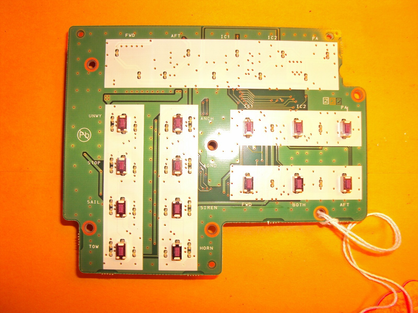 Standard Horizon VLH3000A loud hailer control board CB3498001 used working eBay