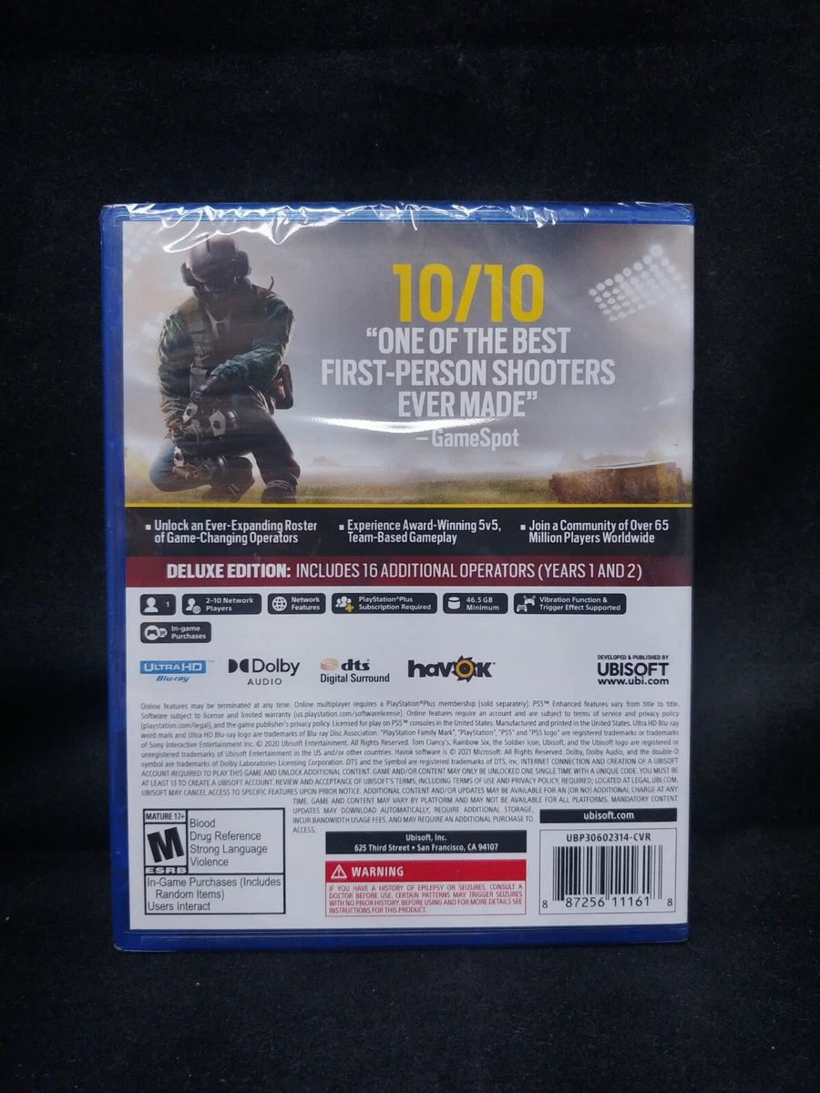 Jogo Tom Clancy`s Rainbow Six Siege - Edição Deluxe - PS5, Shopping