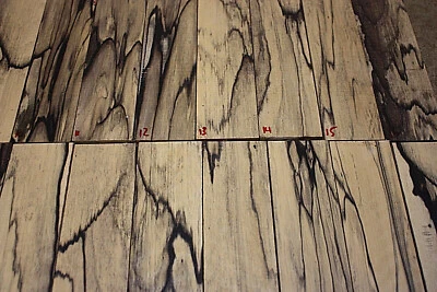 FEEL GOOD WOOD PALE MOON / BLACK AND WHITE EBONY Akustikgitarrensteg SONDERQUALITÄT