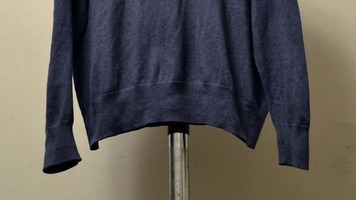 Orvis 1/4 Zip Long Sleeve Pullover Blue Sweater Quarter Zip Jumper Mens Sz Lg - Picture 4 of 8