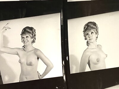 Busty Leggy BURLESQUE DANCER Stripper VINTAGE PHOTO 8x10 contact sheet 1960 s