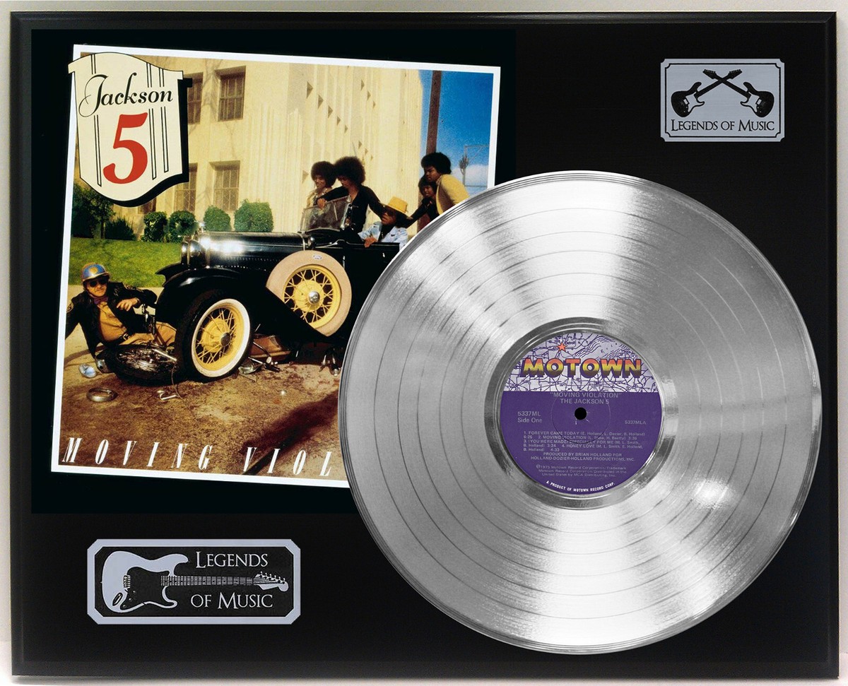 Jackson 5 - Moving Violation Silver LP Record Plaque Display | eBay