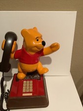 Vintage Winnie The Pooh Bear Landline telephone Push Button