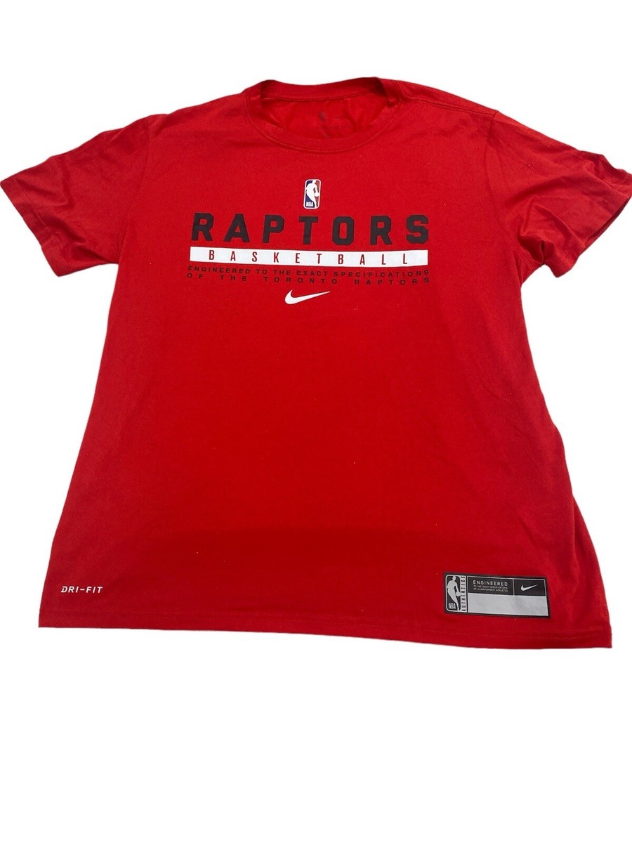 Preowned Nike Drifit NBA Toronto Raptors Shirt Size Medium D1