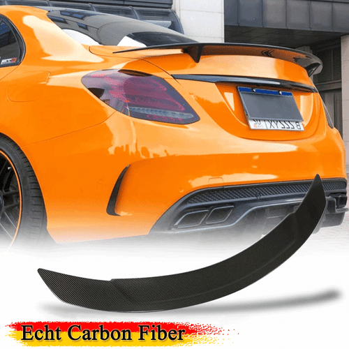 Se adapta a Mercedes W205 C300 C400 C63 alerón trasero de carbono labio del alerón del maletero - Imagen 8 de 15