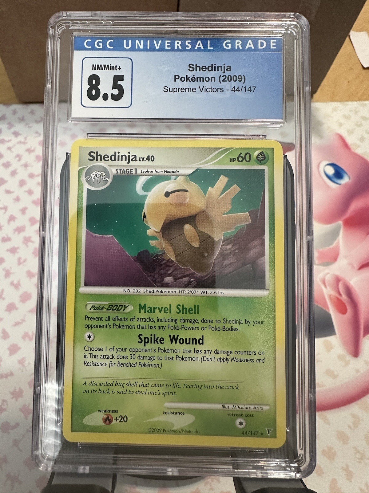2009 Pokémon TCG | Shedinja Supreme Victors 44/147 | CGC 9 NM/MINT+