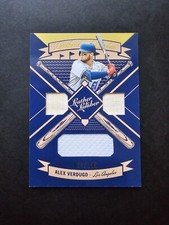 2019 Leather & Lumber  Alex Verdugo 🔥 Triple Bat-Jsy Game Used #30 Gold #77/100