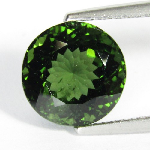 Piedra preciosa suelta 5,67 quilates genuina 100 % apatita verde sin calefacción 10,5 mm forma redonda - Imagen 3 de 4