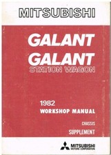 MITSUBISHI GALANT Mk4 SALOON ESTATE '82 FACTORY CHASSIS REPAIR MANUAL SUPPLEMENT