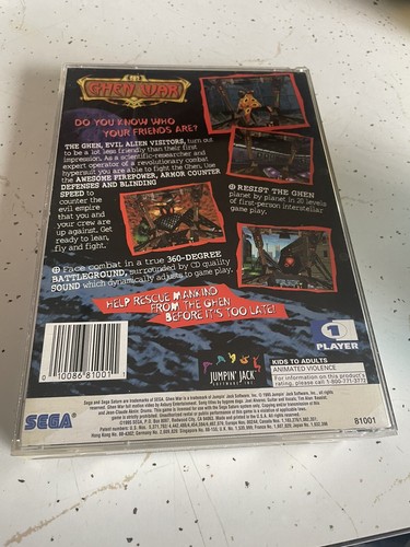 Ghen War (Sega Saturn, 1995) Complete With Registration - Picture 6 of 9