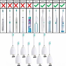 8PCS Electric Toothbrush Replacement Heads Medium for Philips Sonicare E Series