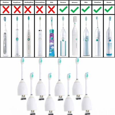 8PCS Electric Toothbrush Replacement Heads Medium for Philips Sonicare E Series