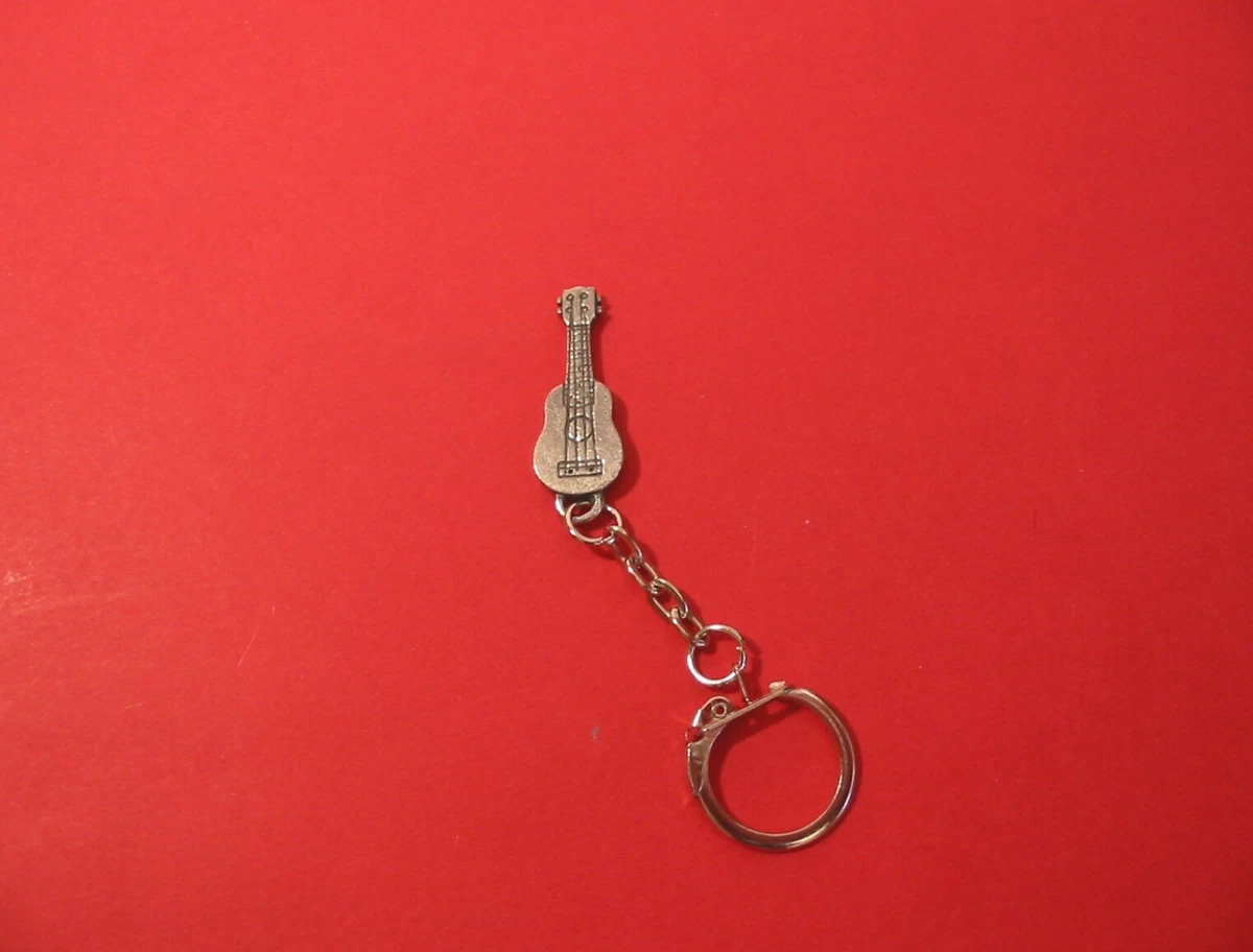 Ukulele Pewter Keyring Music Gift Ukulele Gift Guitarist Gift