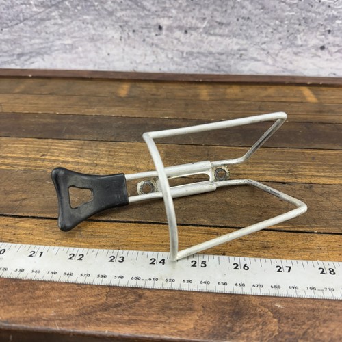 Vintage REG Water Bottle Cage Silver Road MTB Eroica Italy Alloy b0 - 第 6/8 張圖片
