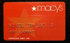 Macy*s charge card Our cc1874