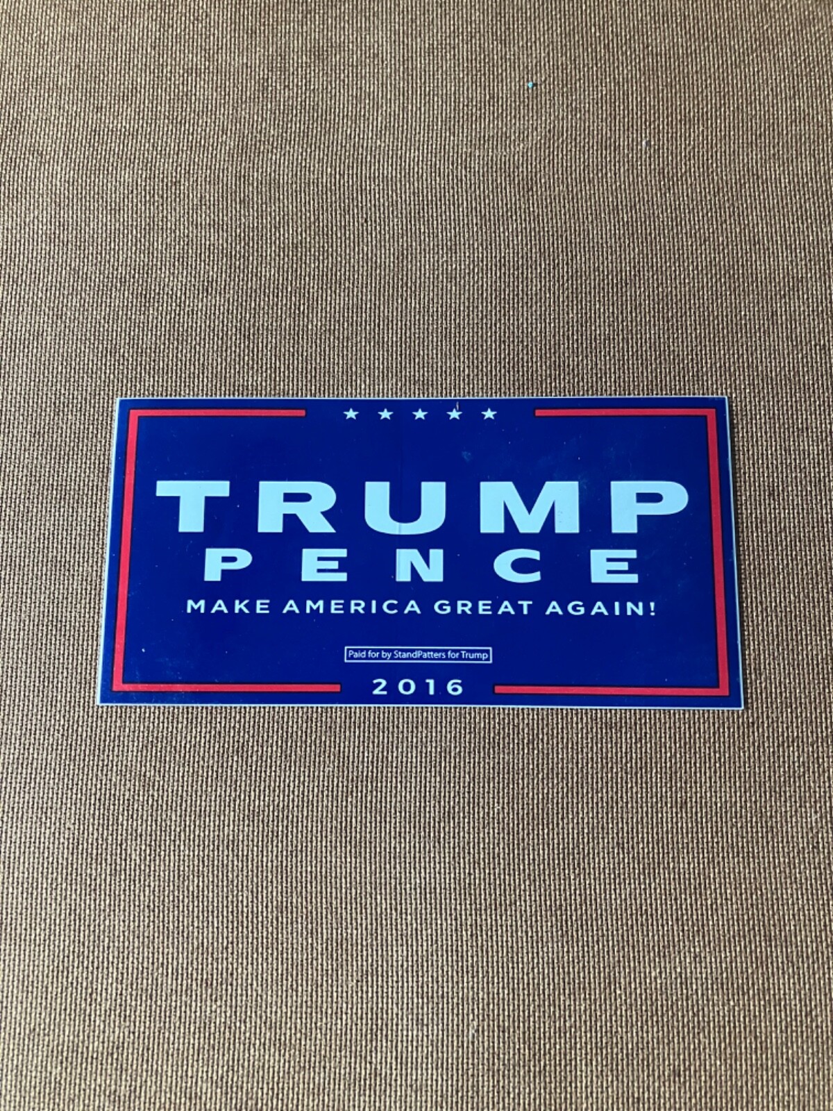 Trump Sticker 2016 2016 Donald Trump Mike Pence Official President Campaign “MAGA” Bumper ...