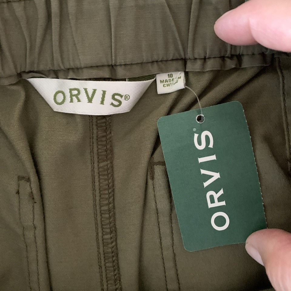 Orvis Shorts Women's Size 10 Green Pockets Hiking Outdoors eBay