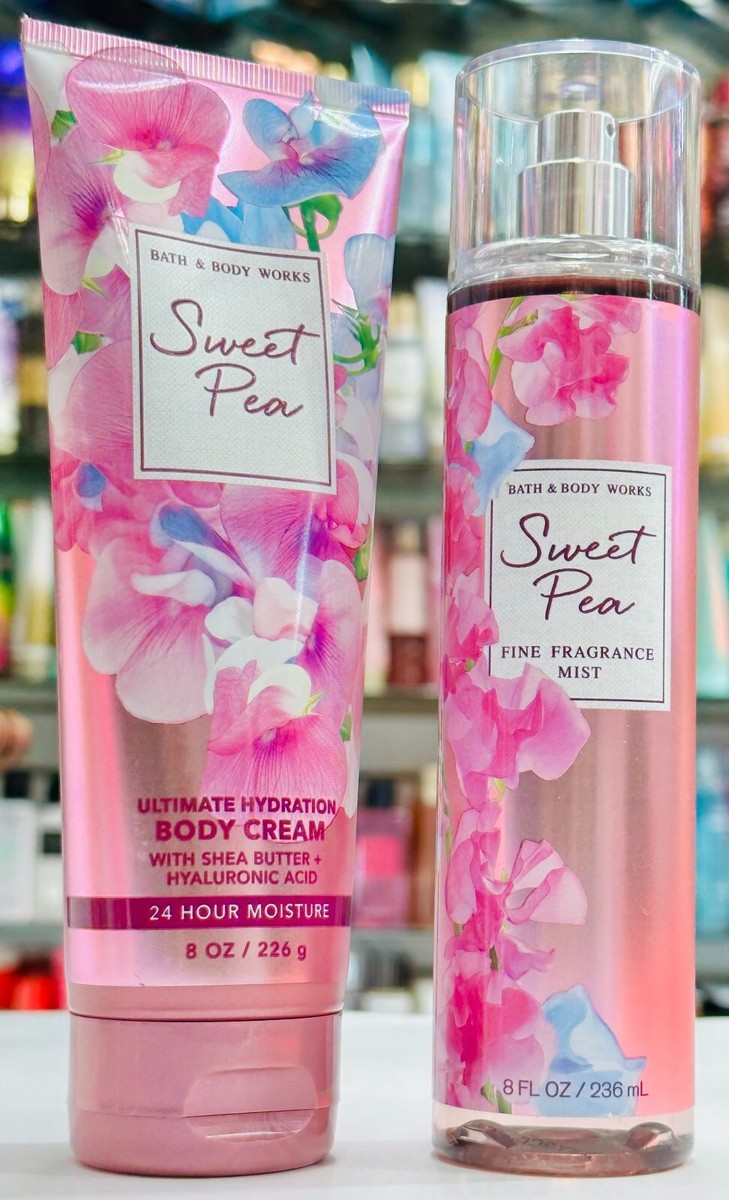 Bath &Body Works SWEET PEA ボディクリーム 4本セット SWEET PEA Bath & Body Works Fine Fragrance Mist Spray Body Cream