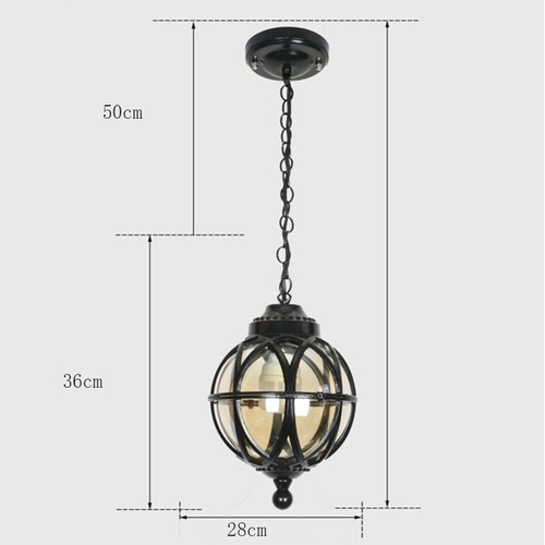 Porch Pendant Light Outdoor Home Ceiling Light Porch Lamp Garden Pendant Lights - Picture 11 of 14