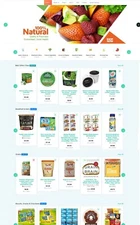 Grocery Food Store eCommerce + Multi Seller/Dropship/Affiliate Website 600+Items
