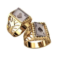 5 pcs Men's Wax patterns for lost wax casting jewelry/injection wax_30170