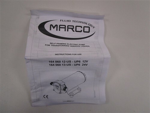 FLUID TECHNOLOGY MARCO UP6 12V SELF PRIMING GEAR PUMP 164 060 12-US MARINE BOAT - Bild 7 von 8