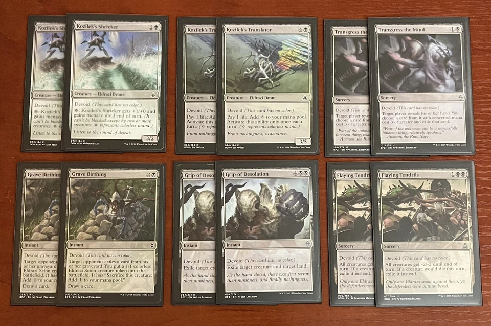 MTG 60 Card Deck ELDRAZI RAKDOS BURN Custom Deck Sleeved With Deck Box - Image 2 of 4