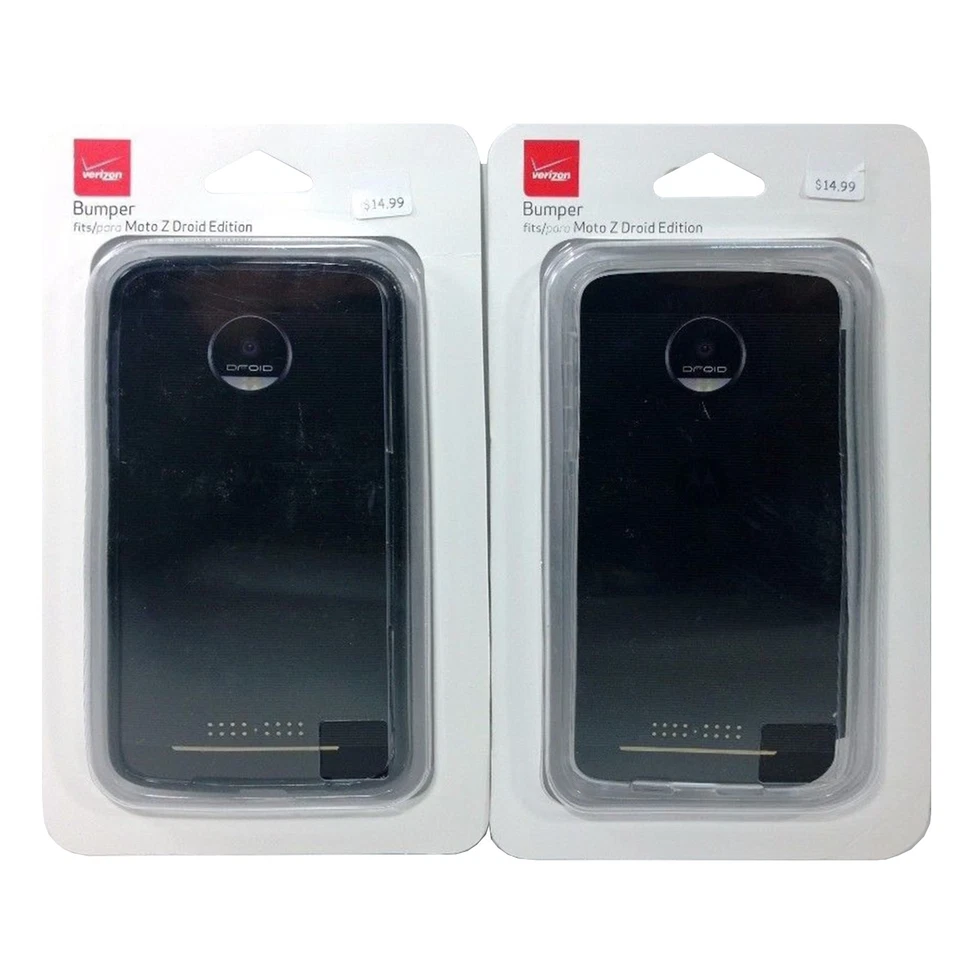 Funda Verizon Dos Tonos Transparente Parachoques Moto Mod Para Motorola Moto Z Droid Edition Foto 2 de 2