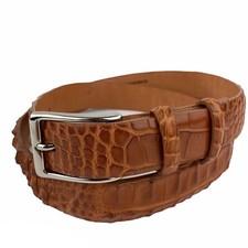 NEW Authentic ASTOR & BLACK Genuine Hornback Alligator Belt 42 Made In USA 1.25β