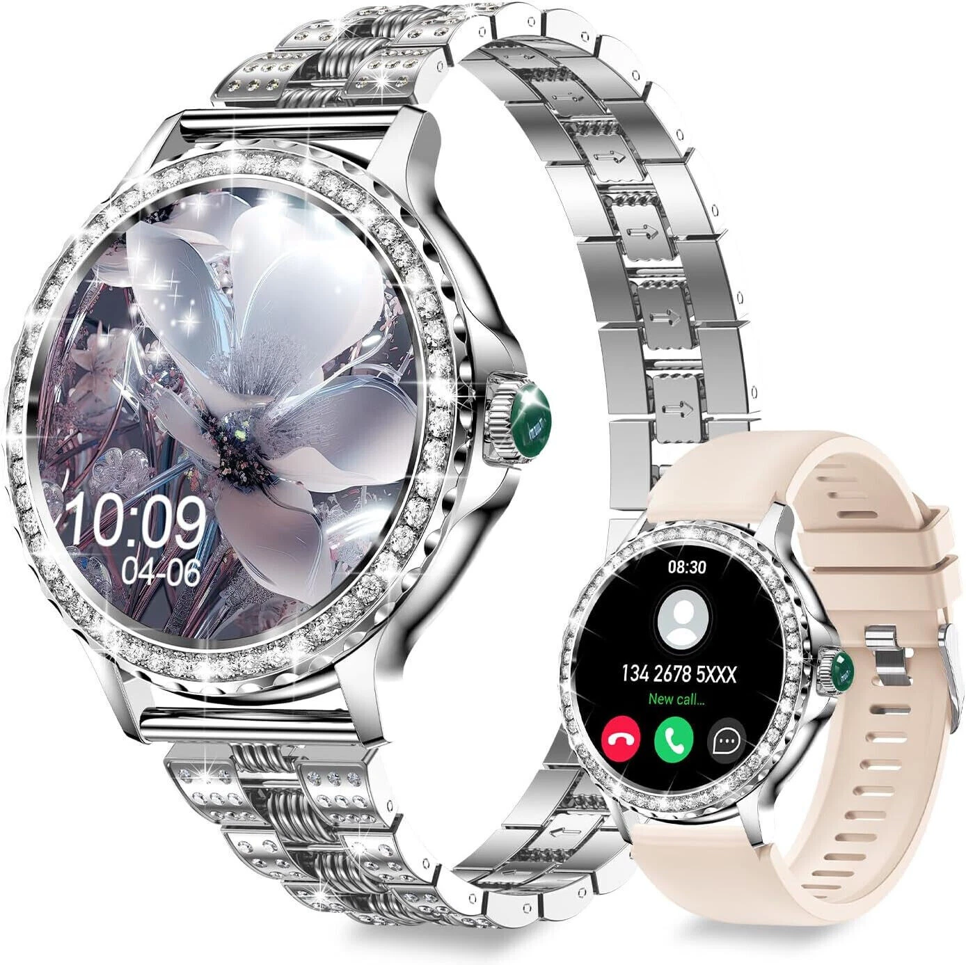 Smart Watch Ladies Women with Phone Function Wristwatch for iPhone Samsung Huawei