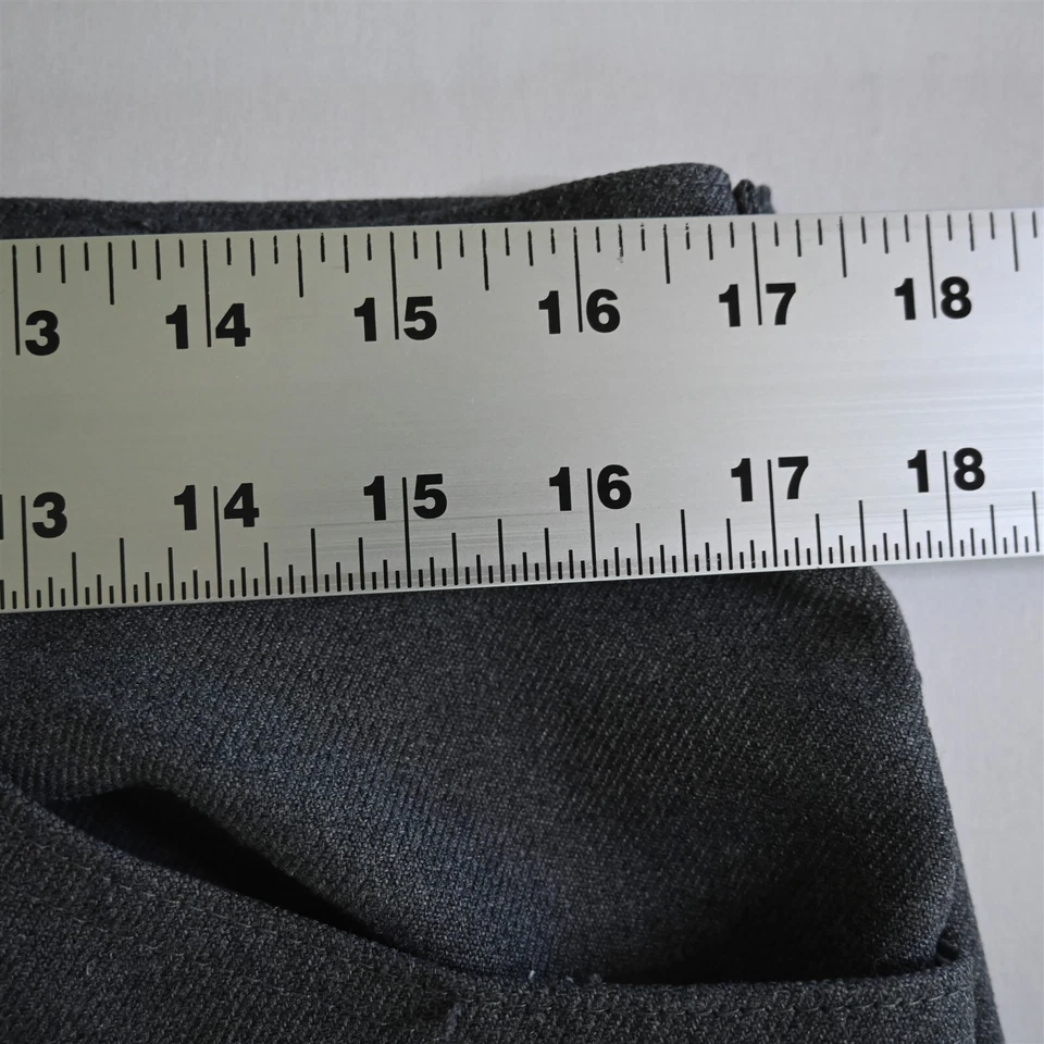 Vtg Lee 36x30 Gray Polyester Rockabilly USA Made Boot Cut Jeans Pants - Image 2 of 4