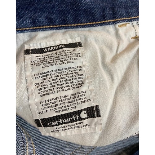 Carhartt Jeans Mens 36 FR Flame Resistant Workwear 5-Pocket Chore Work Pants - Picture 8 of 15
