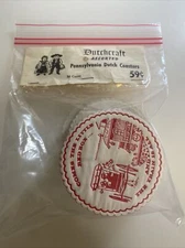 Vintage Amish DutchCraft Pennsylvania Dutch Coasters zad