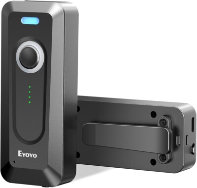 Eyoyo 2D Bluetooth Barcode Scanner Wireless Portable Mini QR Bar Code Reader