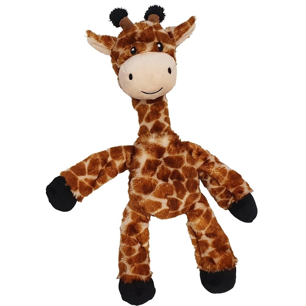 Nobby Plüschtier ''Giraffe'' mit Seil 42cm - Hundespielzeug ohne Quietscher