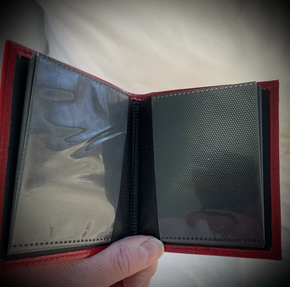 Álbum de fotos de colección Milano para caja y barril rojo charol sintético columpio nuevo sin etiquetas Foto 4 de 4