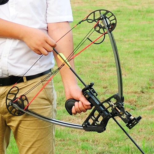 Dual-use Triangle Archery Compound Bow Catapult Bowfishing Steel Ball Hunting - Picture 11 of 28