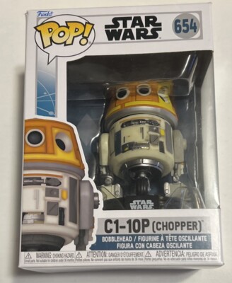 Star Wars Funko Pop! # 655 C1-10P (Chopper) Collectable Figurine Bobblehead 